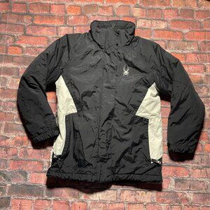 Spyder Girls Size 10 Ski Snowboard Jacket Fleece Zip Out Liner Missing Hood